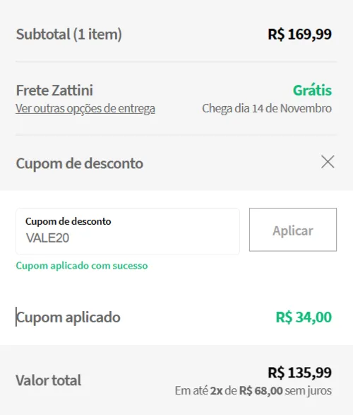 Imagem na descrição da promoção