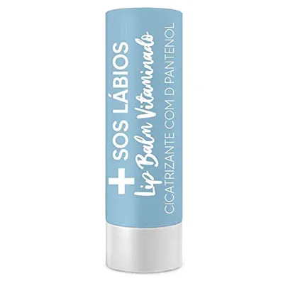 SOS LÁBIOS LIP BALM VITAMINADO 3, 5GR TOP BEAUTY, Top Beauty