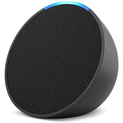 [REEMBALADO] Echo Pop Smart speaker compacto com som envolvente e Alexa Preta