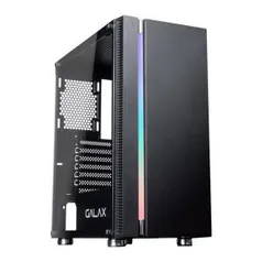 GABINETE GALAX QUASAR LATERAL VIDRO TEMP PRETO, GX600 - R$260