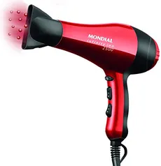 Secador Mondial, Infinity Íon 2500, 220V, Preto/Vermelho, 1900W - SC-12