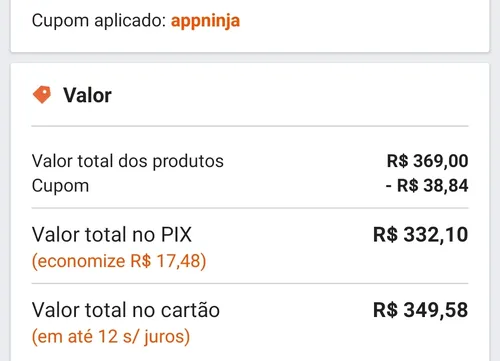 Imagem na descrição da promoção