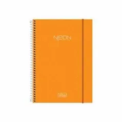 (BUG) CADERNO ESPIRAL NEON LARANJA 10 MATÉRIAS TILIBRA