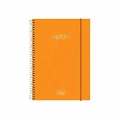 (BUG) CADERNO ESPIRAL NEON LARANJA 10 MATÉRIAS TILIBRA