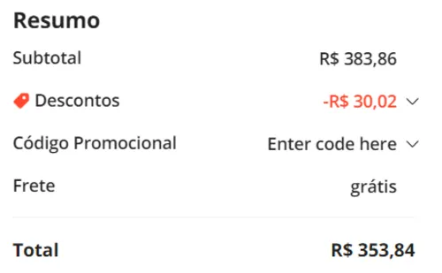 Imagem na descrição da promoção