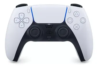 Controle joystick sem fio Sony PlayStation DualSense PS5 - Branco