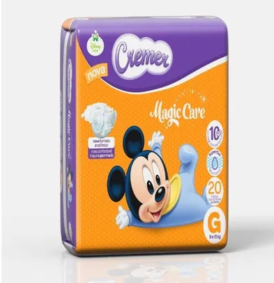 Fralda Cremer Disney G 20 unidades | R$ 6