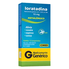 Loratadina Cimed Com 12 Comprimidos 10mg Generico