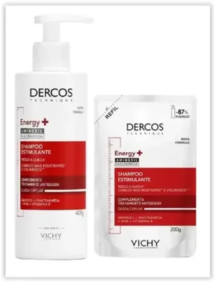 Vichy Dercos Energy+ Kit - Shampoo + Shampoo Refil