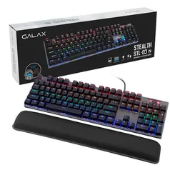 Teclado gamer mecanico galax stealthy series STL-03 blue SWITCH/RGB/104 teclas/metal