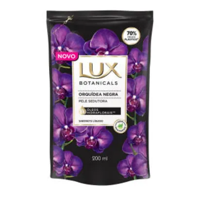 [3 unidades] Sabonete Líquido Lux Botanicals Orquídea Negra Refil 200ml R$10