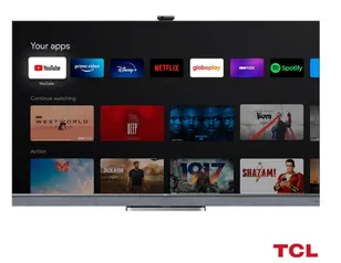 Smart TV 4K TCL Qled 55” com Google TV, Dolby Vision, Bluetooth e Wi-Fi - 55C825