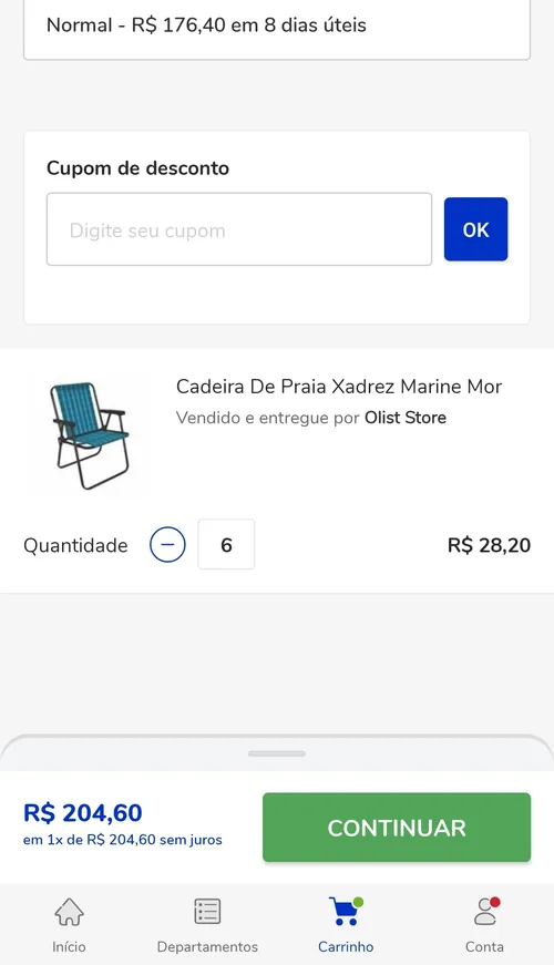 Imagem na descrição da promoção