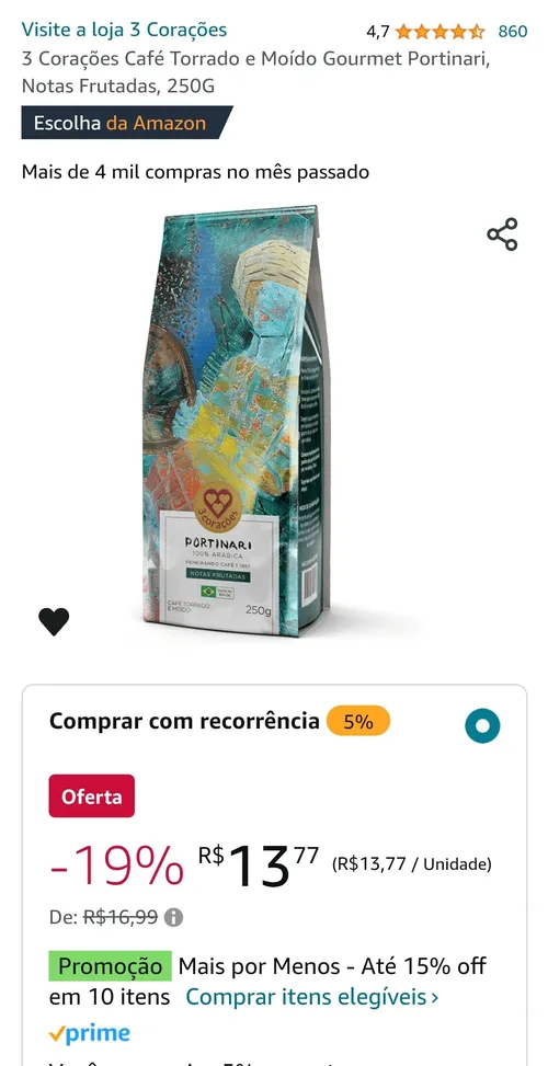 Imagem na descrição da promoção