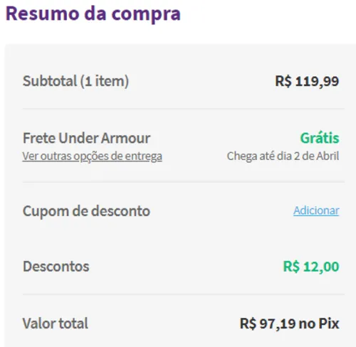 Imagem na descrição da promoção