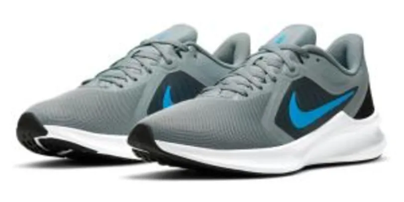 (APP) Tênis Nike Downshifter 10 Masculino - Cinza+Azul Claro