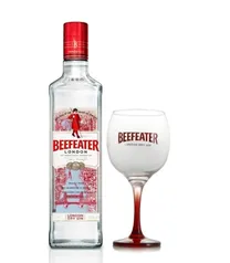 Kit Gin Beefeater Dry 750ml + Taça de Vidro 550ml