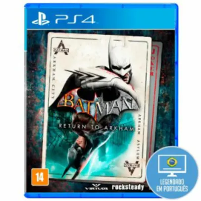 [Ricardo Eletro] Jogo Batman Return to Arkham para Playstation 4 (PS4) - WB Games
