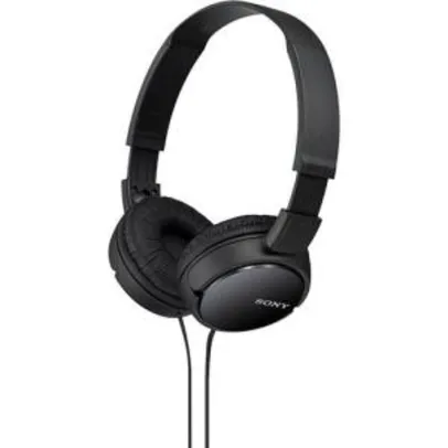 Fone de Ouvido Sony P2 Preto MDR-ZX110 - R$40,74