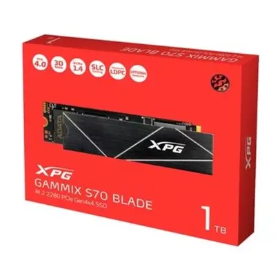 SSD 1 TB XPG S70 Blade, M.2 NVMe, Leitura: 7400MB/s e Gravação: 5500MB/s