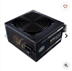 Fonte Cooler Master MWE 650 Bronze V2, 650W, 80 Plus Bronze, Preto, MPE-6501-ACAAW-BBR