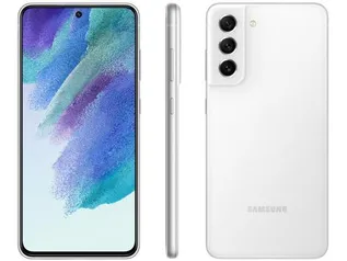[Cliente Ouro][Magalupay] Smartphone Samsung Galaxy S21 FE 128GB Branco 5G - 6GB RAM Tela 6,4” Câm. Tripla + Selfie 32MP