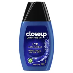 [SUPER R$ 3,71] Creme Dental em Gel Closeup Liquifresh Ice 100g