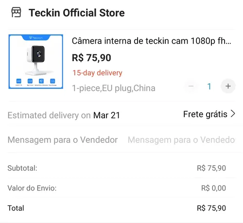 Imagem na descrição da promoção