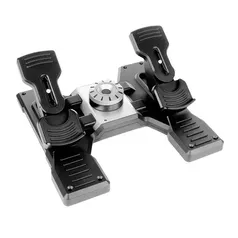 Logitech Flight Rudder Pedals - Pedais de Leme com Freio de Simulação Profissional