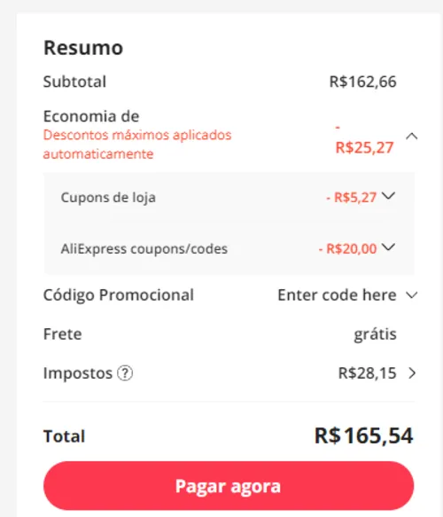 Imagem na descrição da promoção