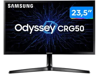 Monitor Gamer Samsung LC24RG50FQLMZD 23,5” LED - Curvo Widescreen Full HD HDMI 144Hz 4ms - Monitor Gamer - Magazine Luiza