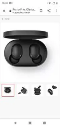 Fone Xiaomi Redmi Mi Airdots Bluetooth 5.0 In-Earphone R$ 129