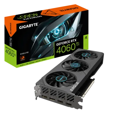 Placa De Video Gigabyte NVIDIA GeForce RTX 4060 Ti Eagle, 8GB, GDDR6, DLSS, Ray Tracing, GV-N406TEAGLE-8GD