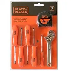 (APP) Kit Ferramentas Manuais Black & Decker – 7 Peças  -R$15