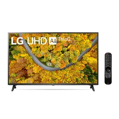 Smart TV Led 50" LG 50up7750 UHD 4k Bluetooth, Wifi, Hdr, Webos 6.0, Inteligência Artificial, Google Alexa