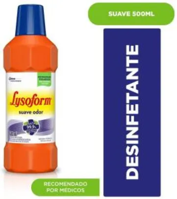 [Prime] Leve 5 Desinfetante Bruto Suave Odor 500 ml, Lysoform R$ 24