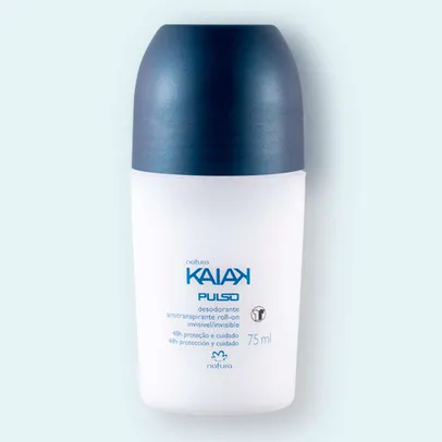 [1ª Compra +Compre 3] Desodorante Antitranspirante Roll-On Kaiak Pulso Masculino - 75 ml 