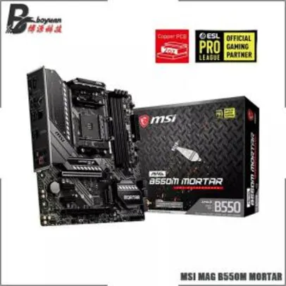 Ryzen 5 5600x + MSI Mag B550M Mortar R$2887