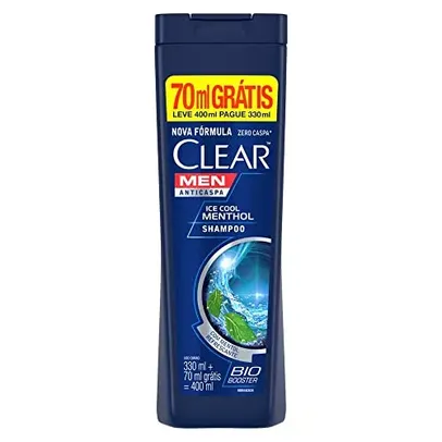 Shampoo Clear Men Ice Cool Menthol, Anticaspa - 400ml