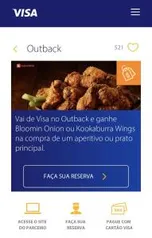 Ganhe Bloomin Onion ou Kookaburra Wings na compra de um aperitivo ou prato principal no Outback pagando com Visa.