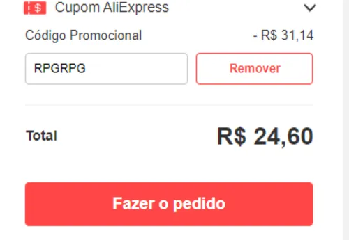 Imagem na descrição da promoção