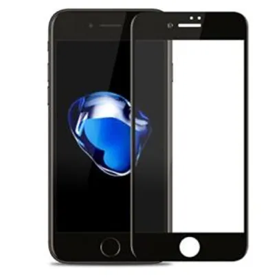 Película de Vidro 3D, Cell Case, Smartphone Apple iPhone 8 Plus 5.5", Película Protetora de Tela para Celular, Preto | R$26
