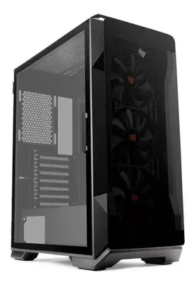 Gabinete Gamer Pichau Pouter 3 Atx Com 3 Ventoinhas Preto