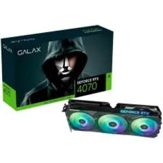 Placa De Vídeo Galax NVIDIA GeForce RTX 4070 EX Gamer, 12GB, GDDR6X, DLSS, Ray Tracing, 47NOM7MD7JEG