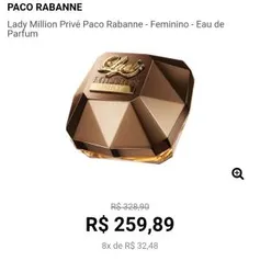 Lady Million Privé Paco Rabanne - Feminino - Eau de Parfum - 30ml R$ 260