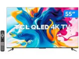 (C. OURO) Smart TV 55” 4K  UHD QLED TCL 55C645