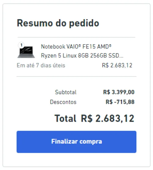 Imagem na descrição da promoção