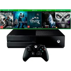 Console Xbox One 500GB + 5 Jogos + Controle Sem Fio por R$ 1350