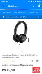 Headphone Philips Upbeat | R$50