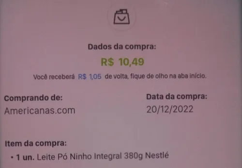 Imagem na descrição da promoção